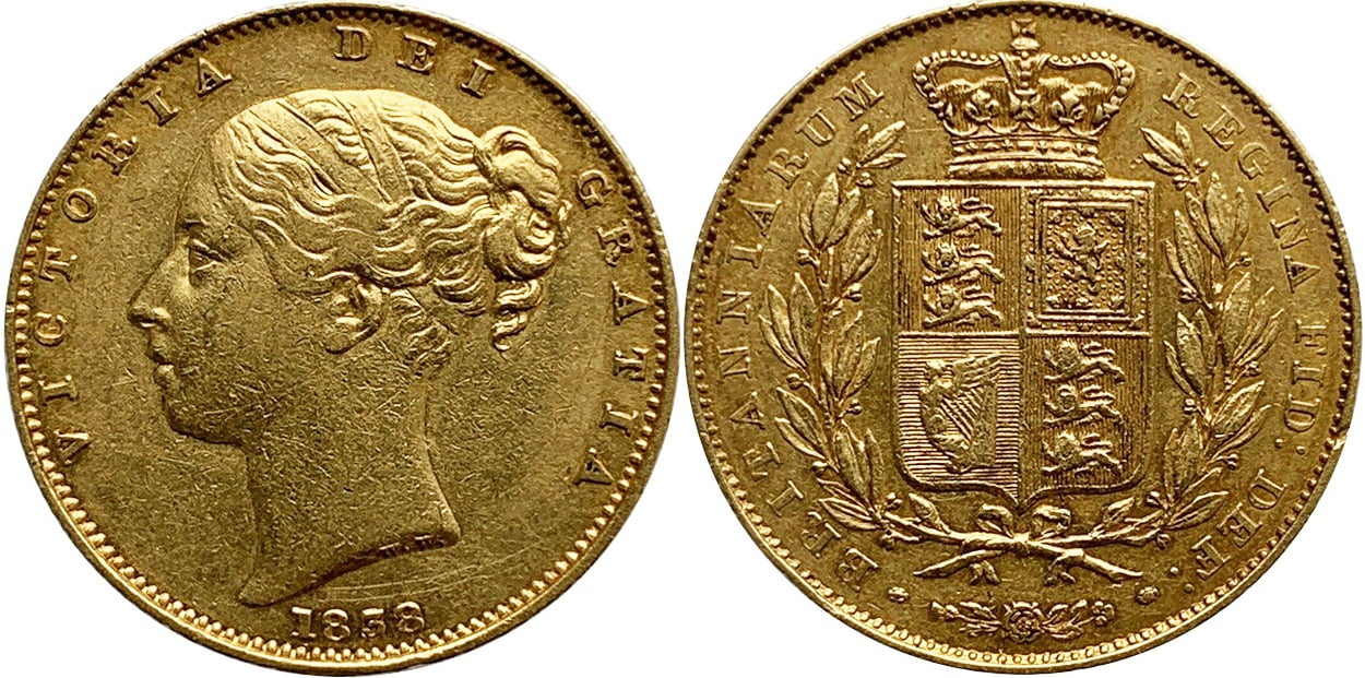 Χρυσή λίρα Αγγλίας Βικτώρια 1838 L