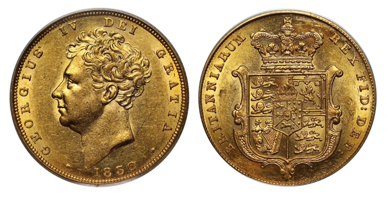 Χρυσή Λίρα Αγγλίας Γεώργιος IV 1830 L