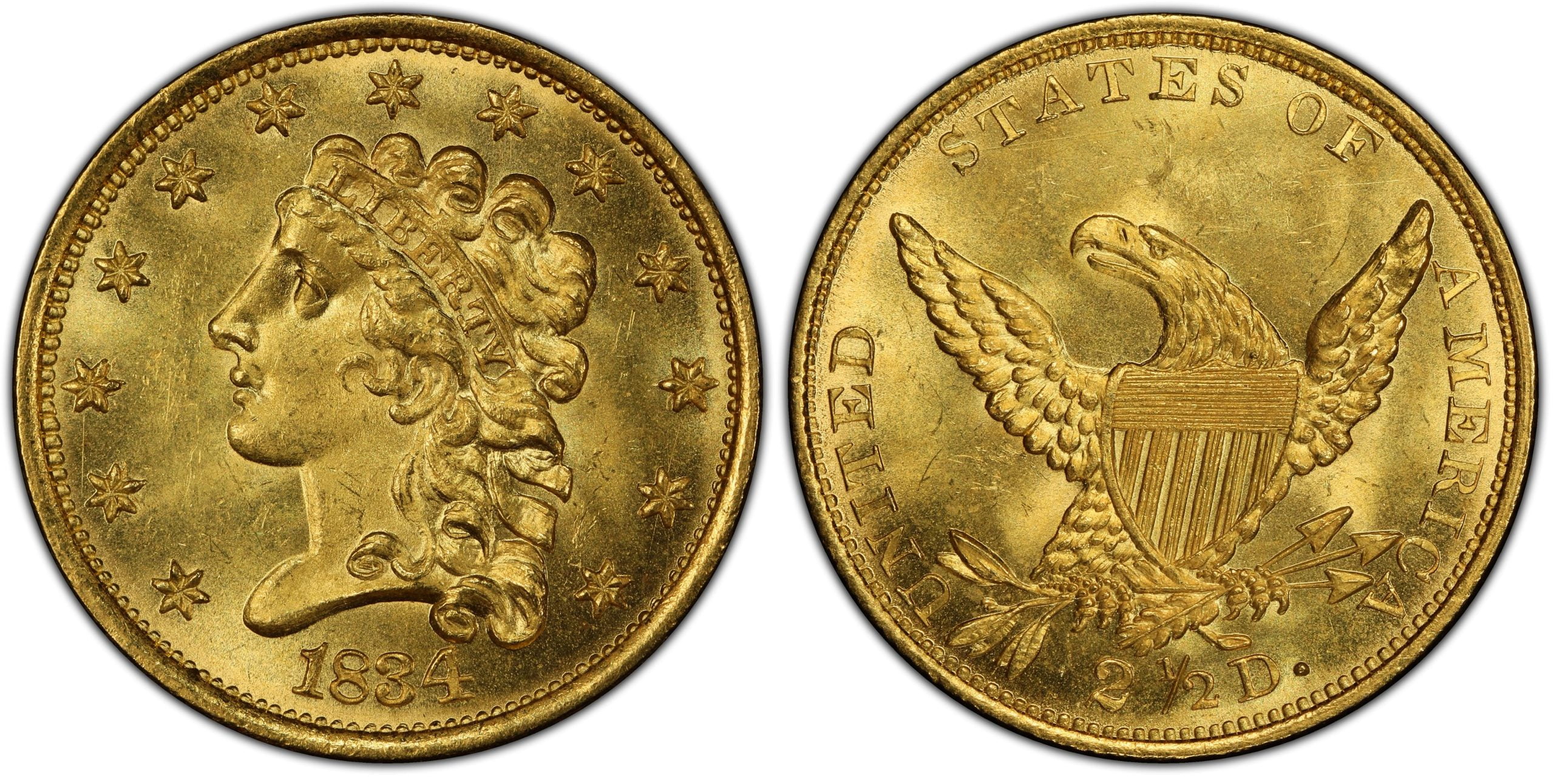 2½ Χρυσά Δολάρια “Classic Head-Quarter Eagle”