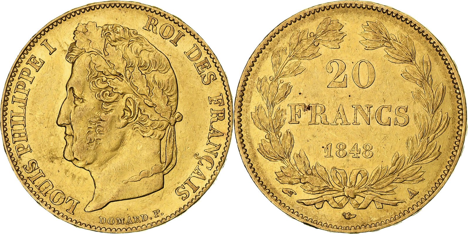 20 Χρυσά Φράγκα Louis Philippe I