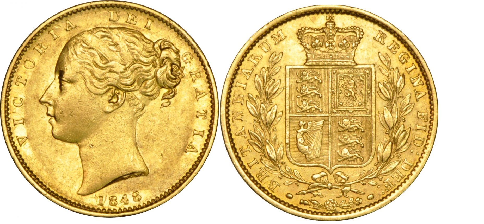 Χρυσή Λίρα Αγγλίας Βικτώρια 1848 L