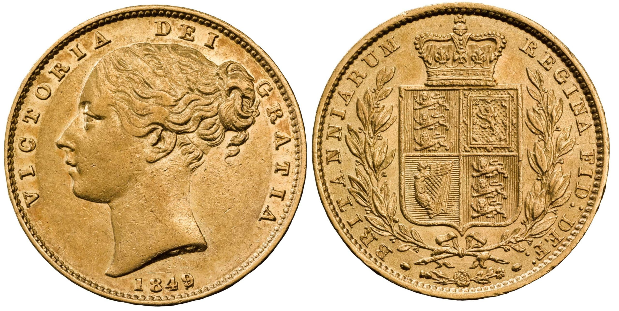 Χρυσή Λίρα Αγγλίας Βικτώρια 1849 L