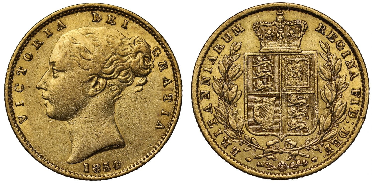 Χρυσή Λίρα Αγγλίας Βικτώρια 1854 L