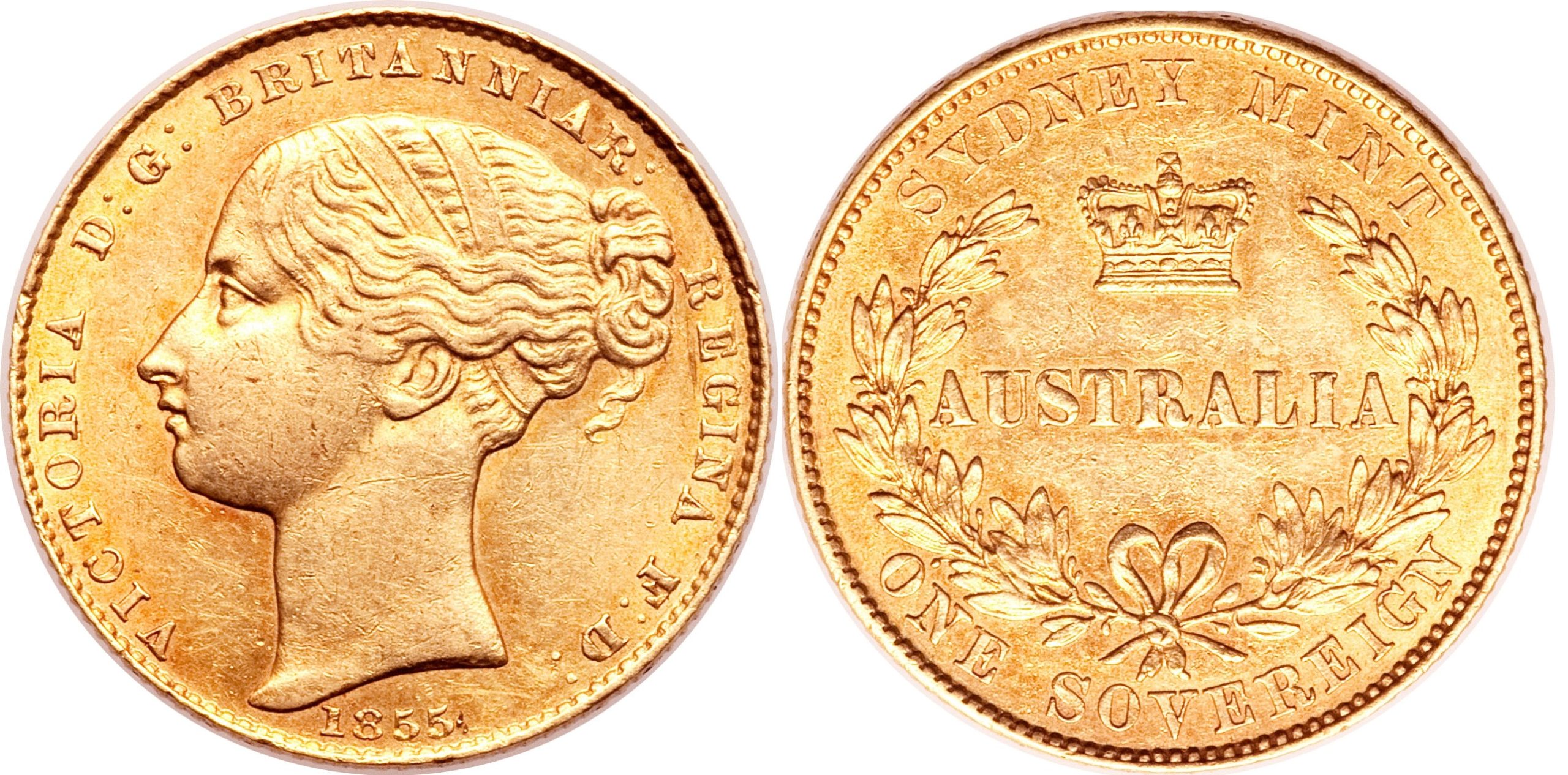 Χρυσή Λίρα Αγγλίας Βικτώρια 1855 S