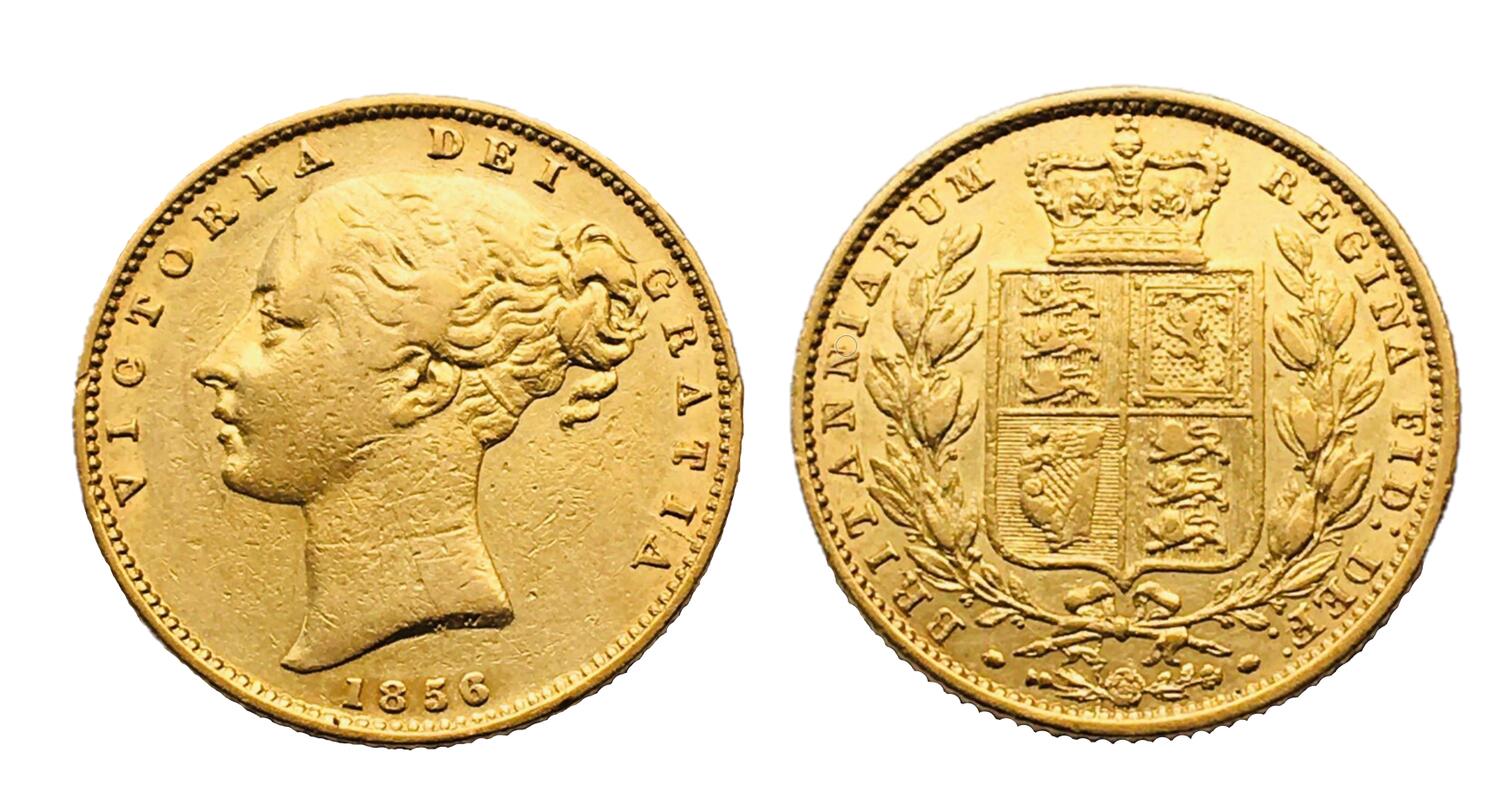 Χρυσή Λίρα Αγγλίας Βικτώρια 1856 L