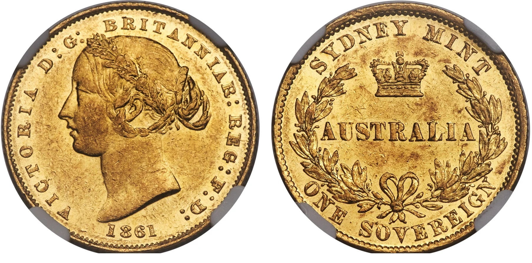 Χρυσή Λίρα Αγγλίας Βικτώρια 1861 S