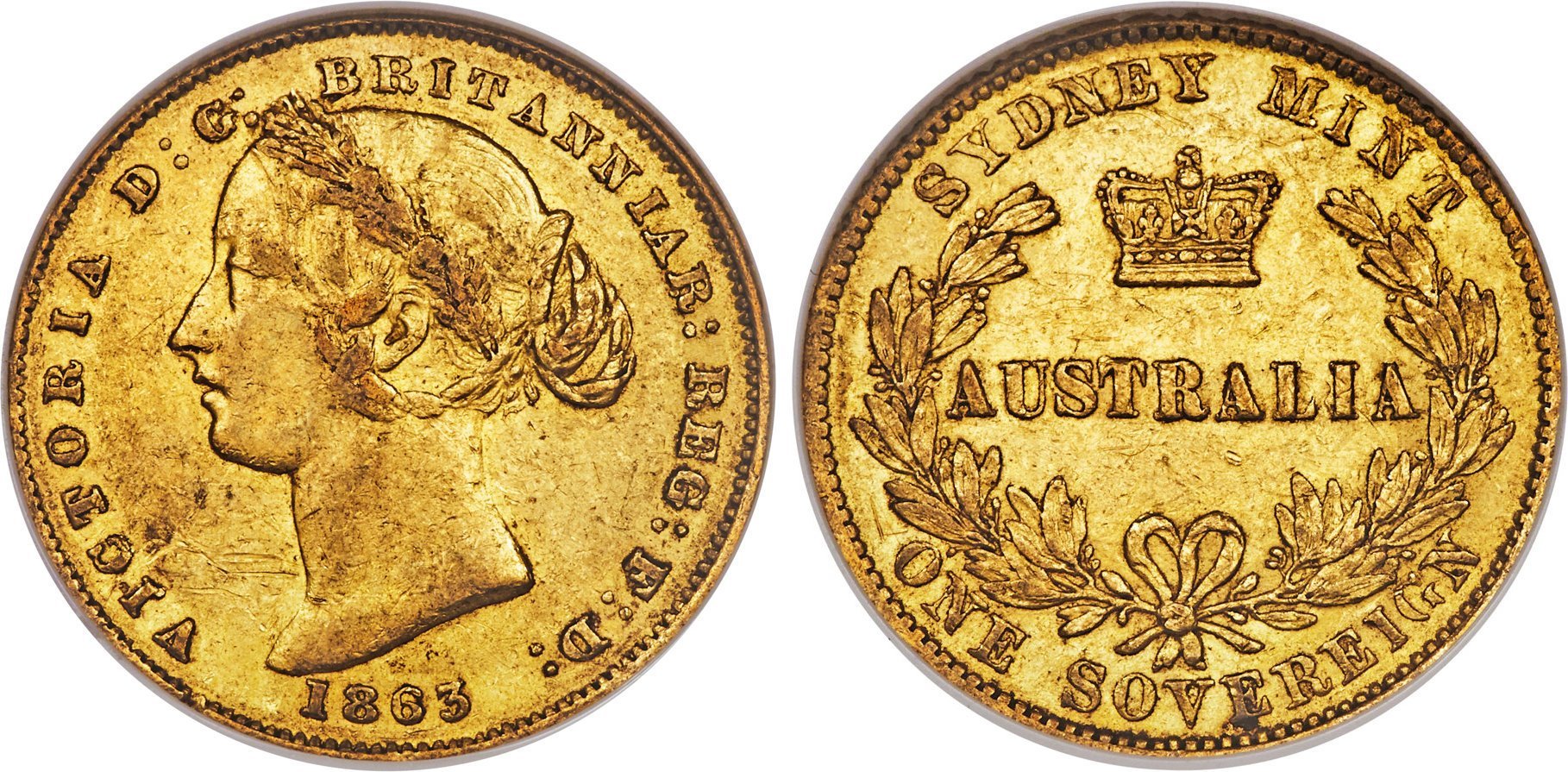 Χρυσή Λίρα Αγγλίας Βικτώρια 1863 S