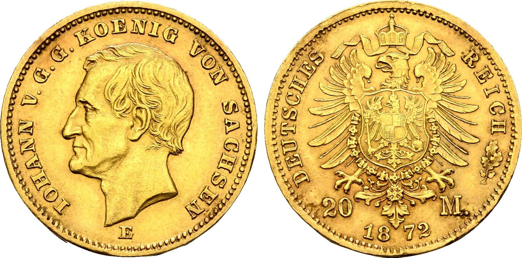 20 Χρυσά Μάρκα Johann 1872