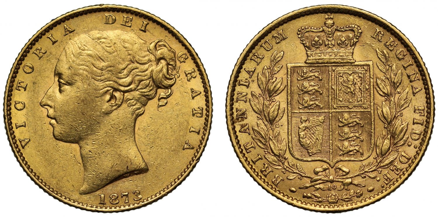 Χρυσή Λίρα Αγγλίας Βικτώρια 1873 L