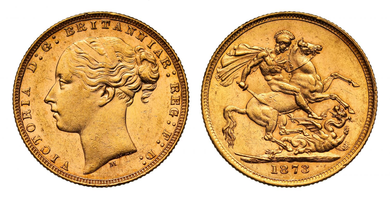 Χρυσή Λίρα Αγγλίας Βικτώρια 1873 M