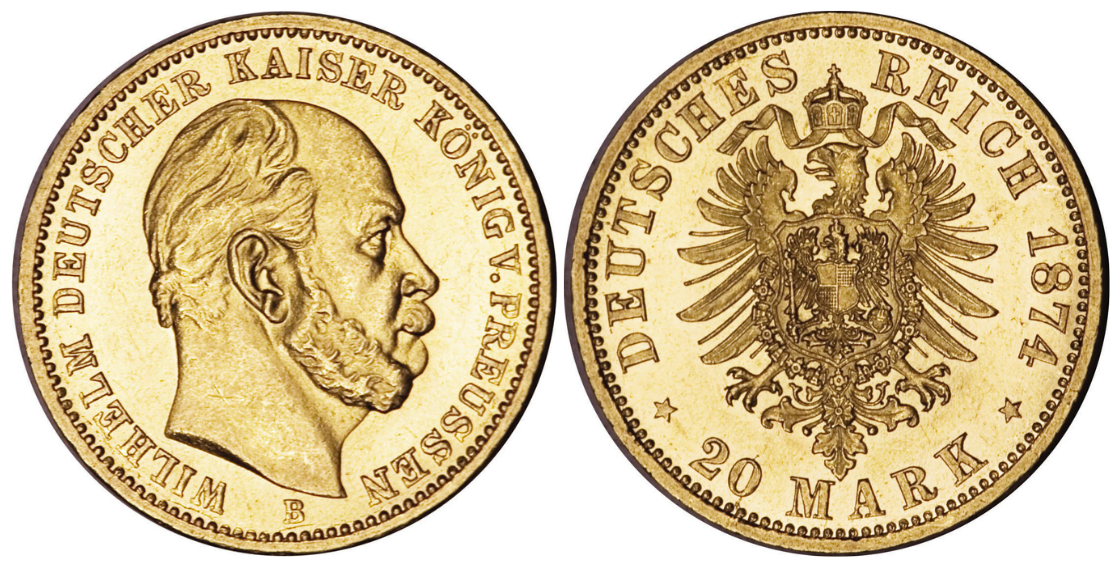 20 Χρυσά Μάρκα Wilhelm I