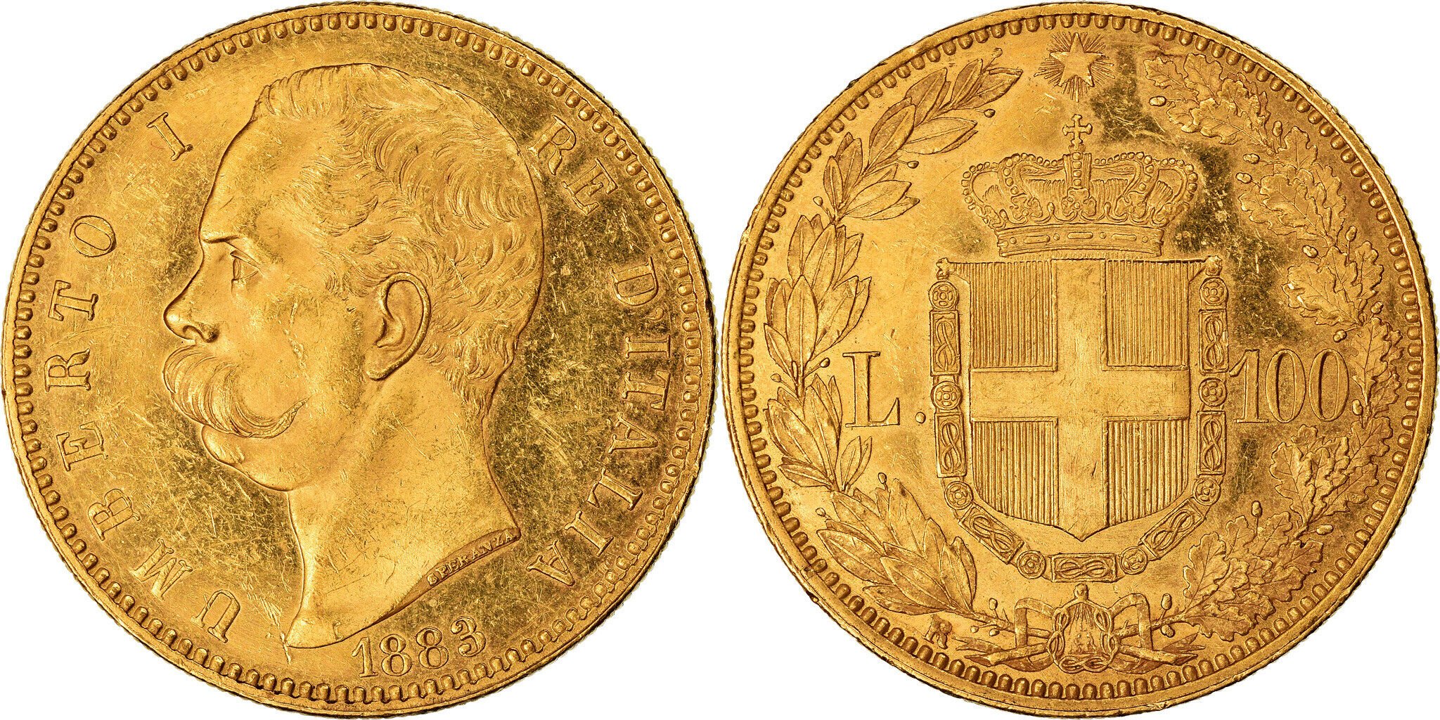 100 Χρυσές Λιρέτες Umberto I