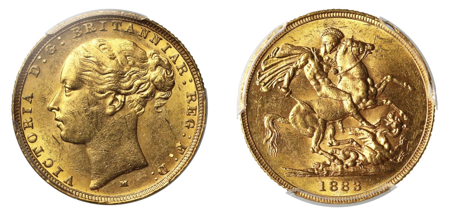 Χρυσή Λίρα Αγγλίας Βικτώρια 1883 M