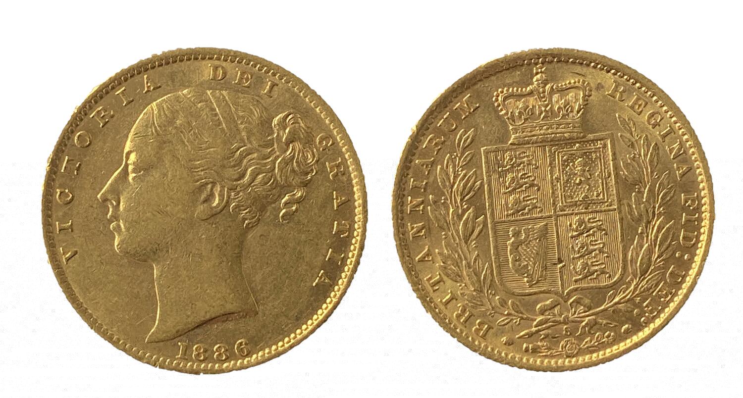 Χρυσή Λίρα Αγγλίας Βικτώρια 1886 S