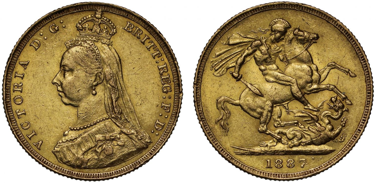 1 Gold Sovereing Victoria 2rd Portait