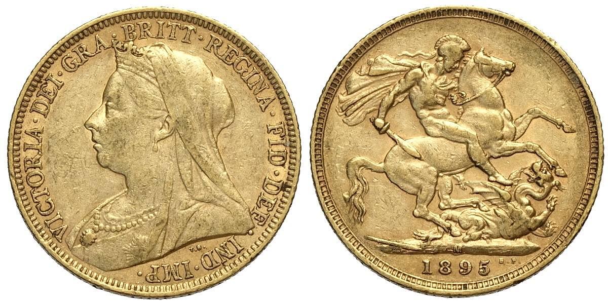 Gold Sovereing Victoria 1895 M
