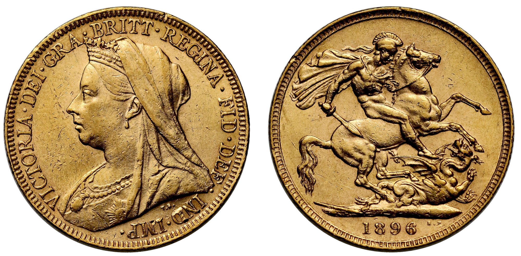 Gold Sovereing Victoria 1896 L