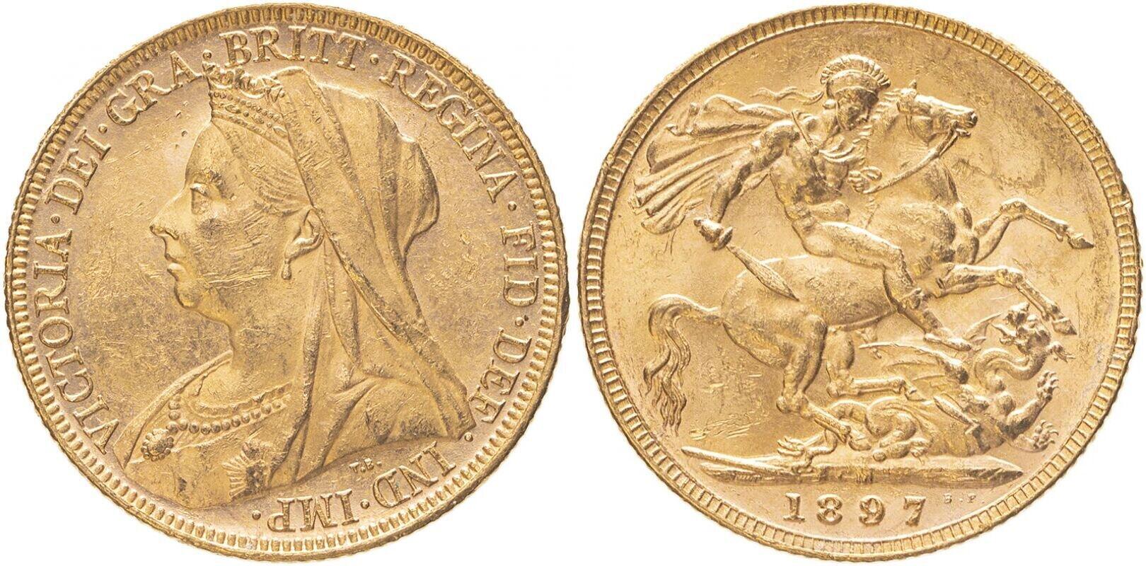 Χρυσή Λίρα Αγγλίας Βικτώρια 1897 M