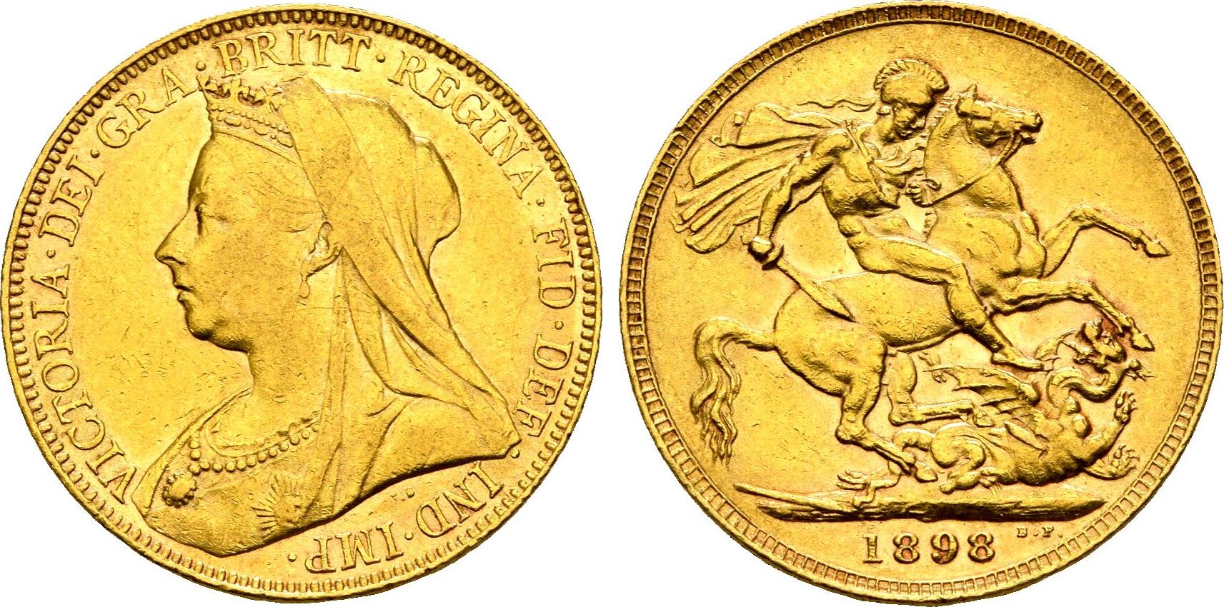 Χρυσή Λίρα Αγγλίας Βικτώρια 1898 L