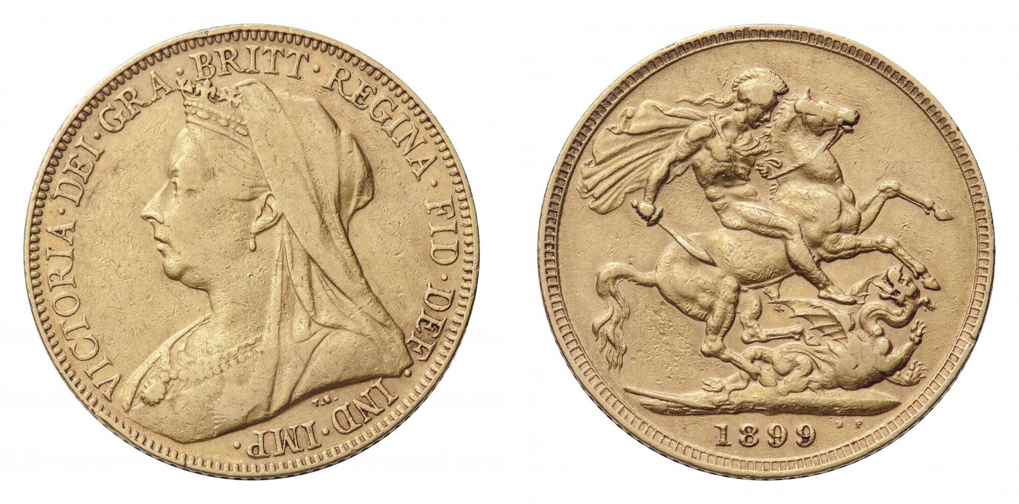 Χρυσή Λίρα Αγγλίας Βικτώρια 1899 L