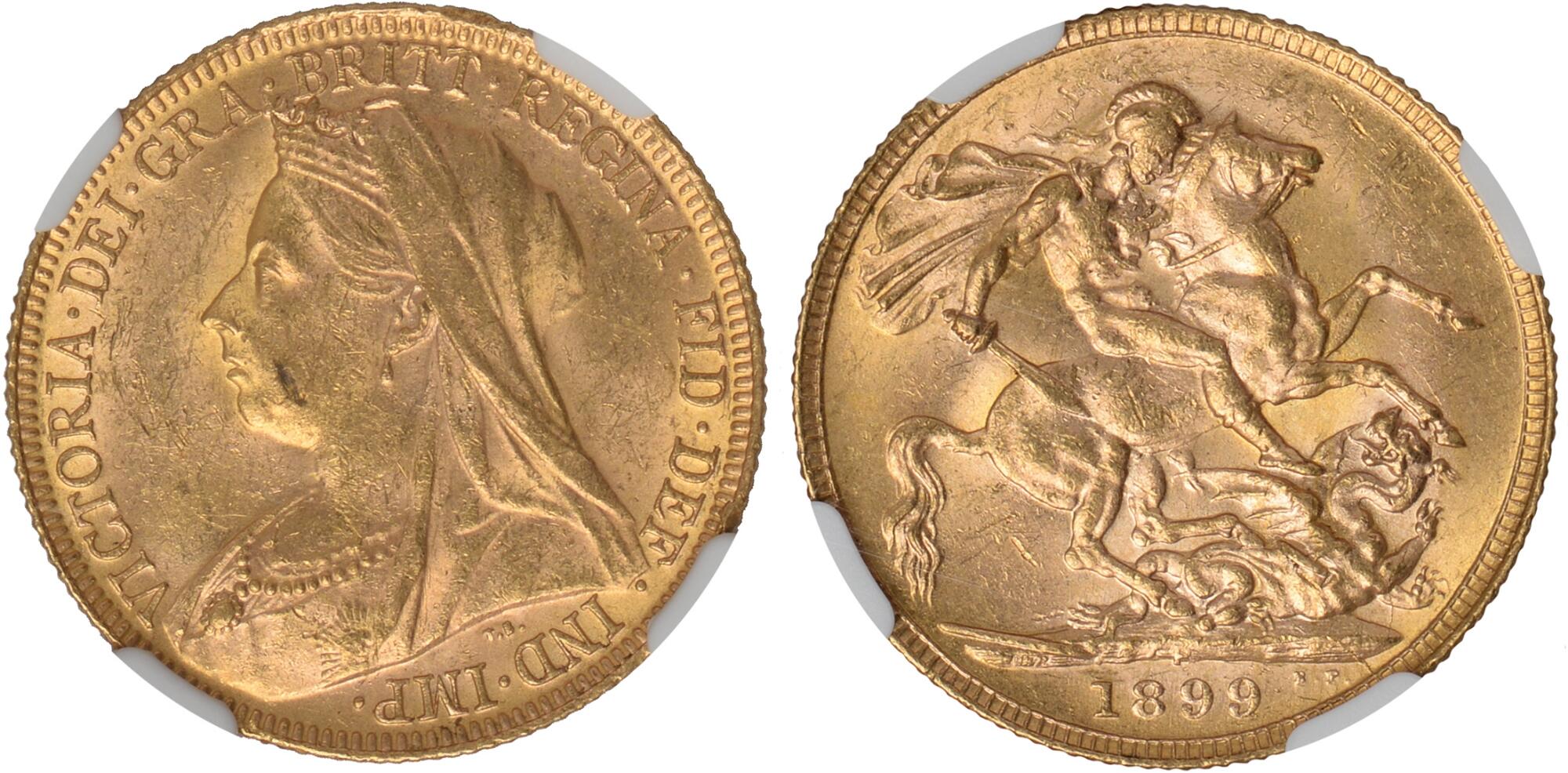 Χρυσή Λίρα Αγγλίας Βικτώρια 1899 P