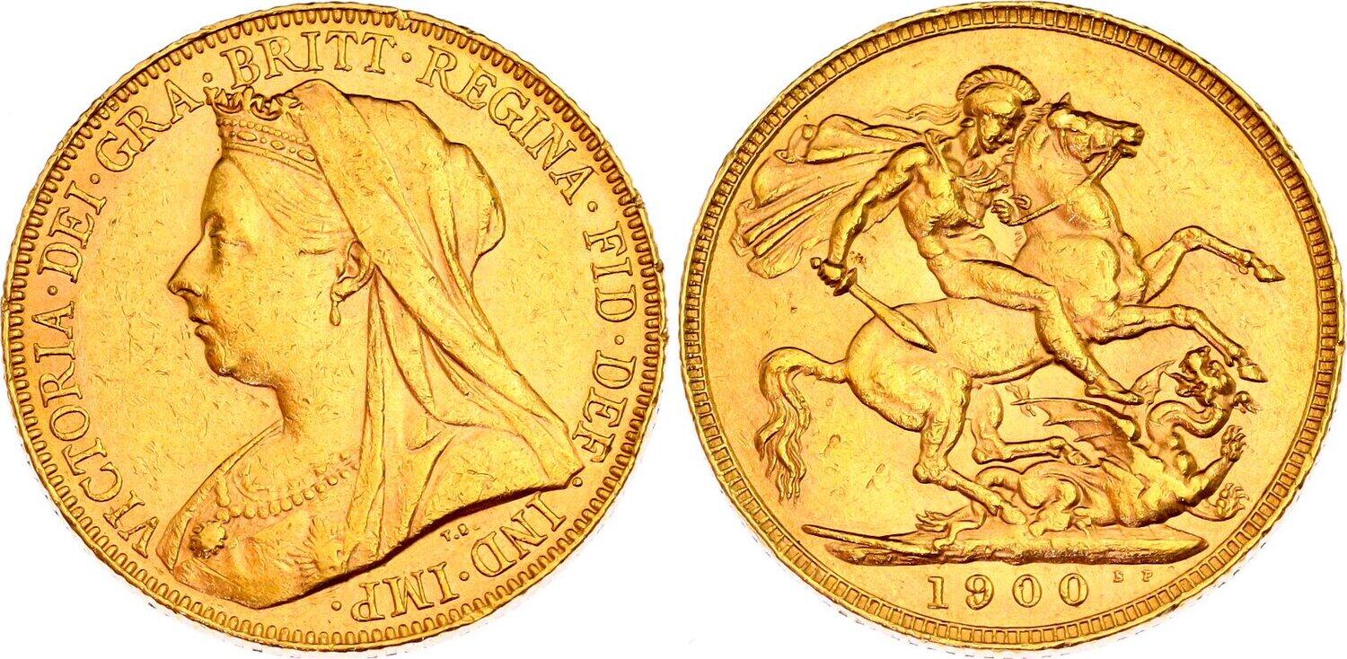 Χρυσή Λίρα Αγγλίας Βικτώρια 1900 L