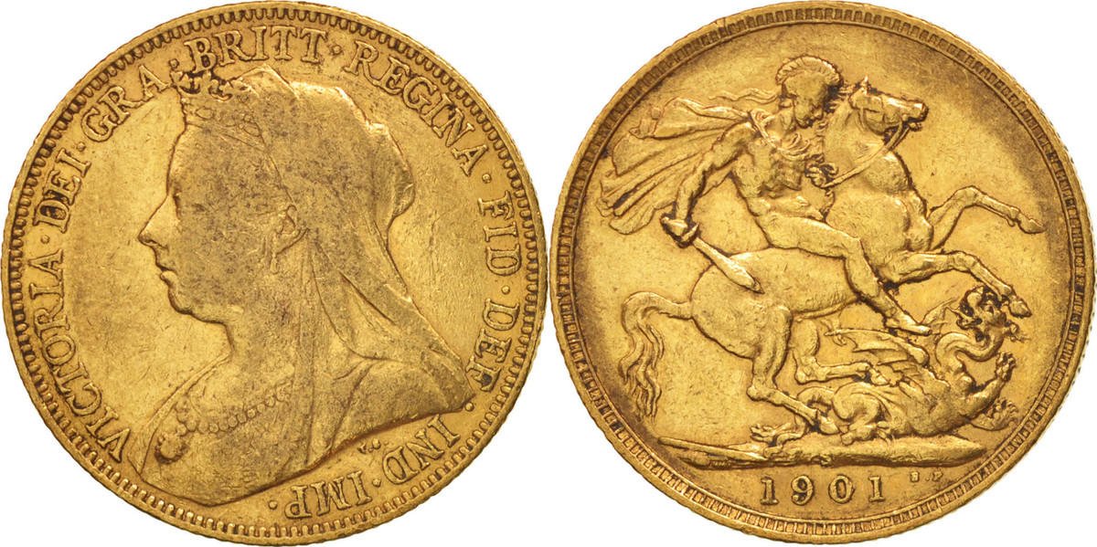 Χρυσή Λίρα Αγγλίας Βικτώρια 1901 S