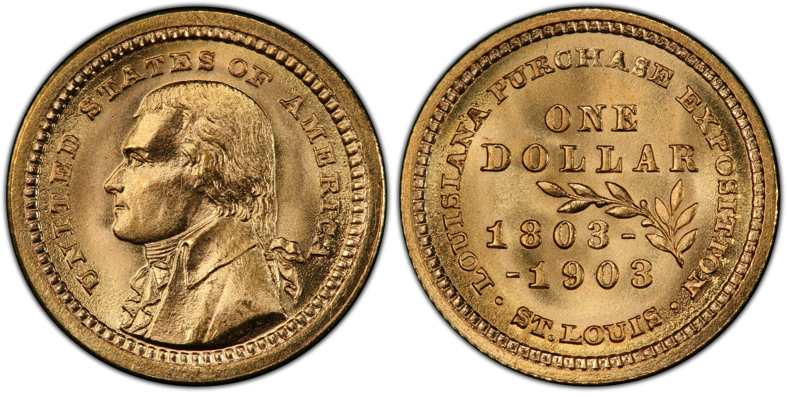 1 Gold Dollars (Thomas Jefferson)