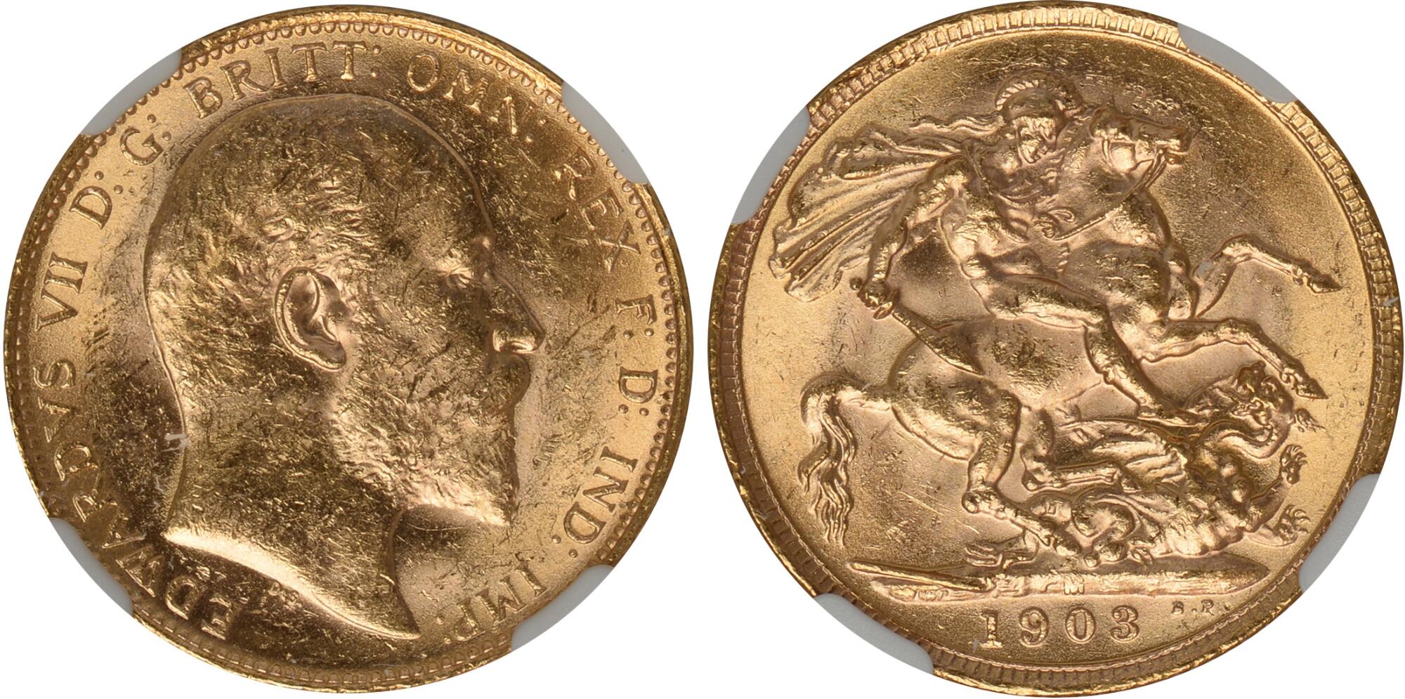 Gold Sovereing Edward 1903 M