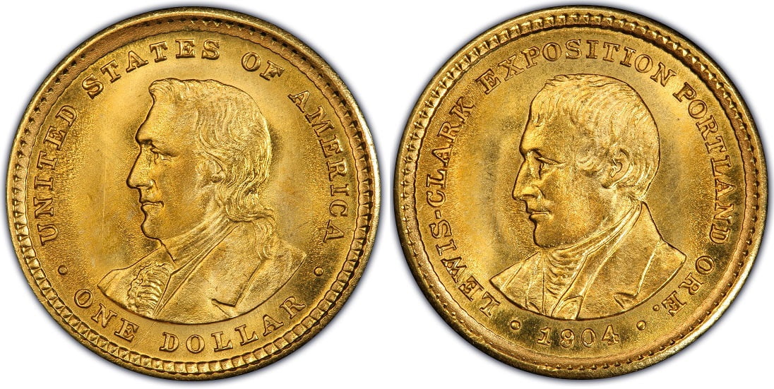 1 Gold Dollars (Lewis and Clark)