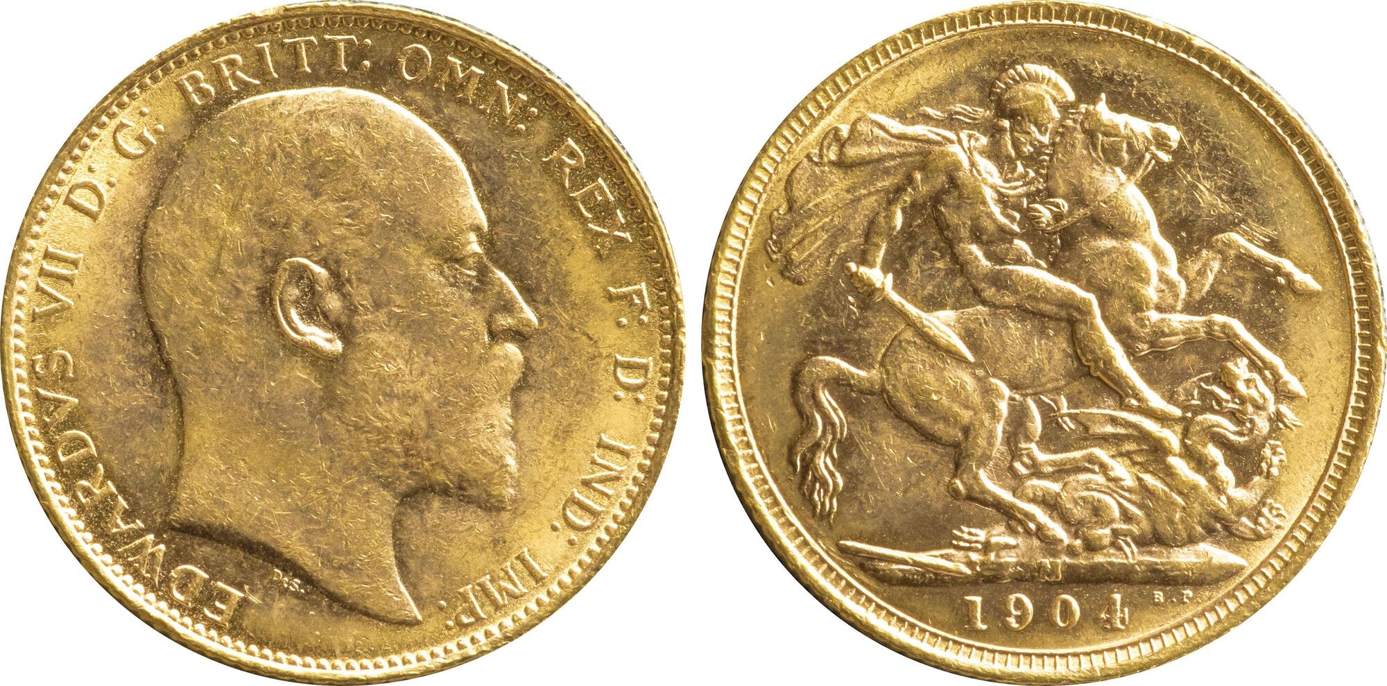 Χρυσή Λίρα Αγγλίας Εδουάρδος 1904 M