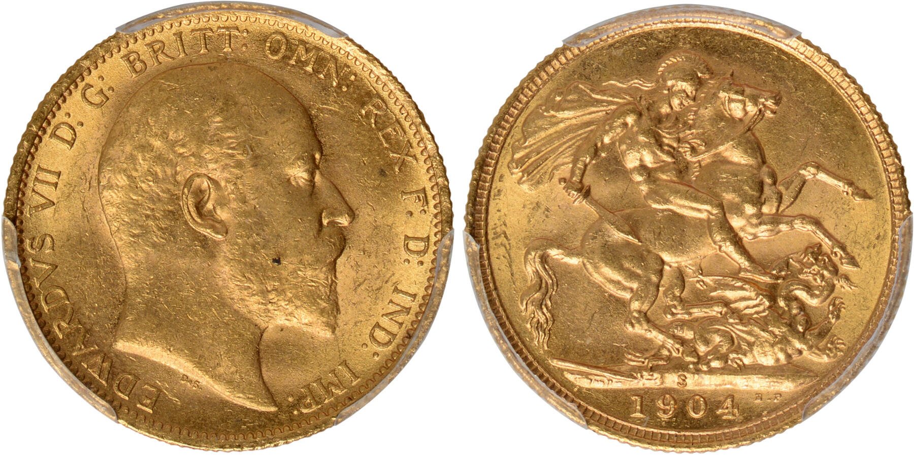 Χρυσή Λίρα Αγγλίας Εδουάρδος 1904 S