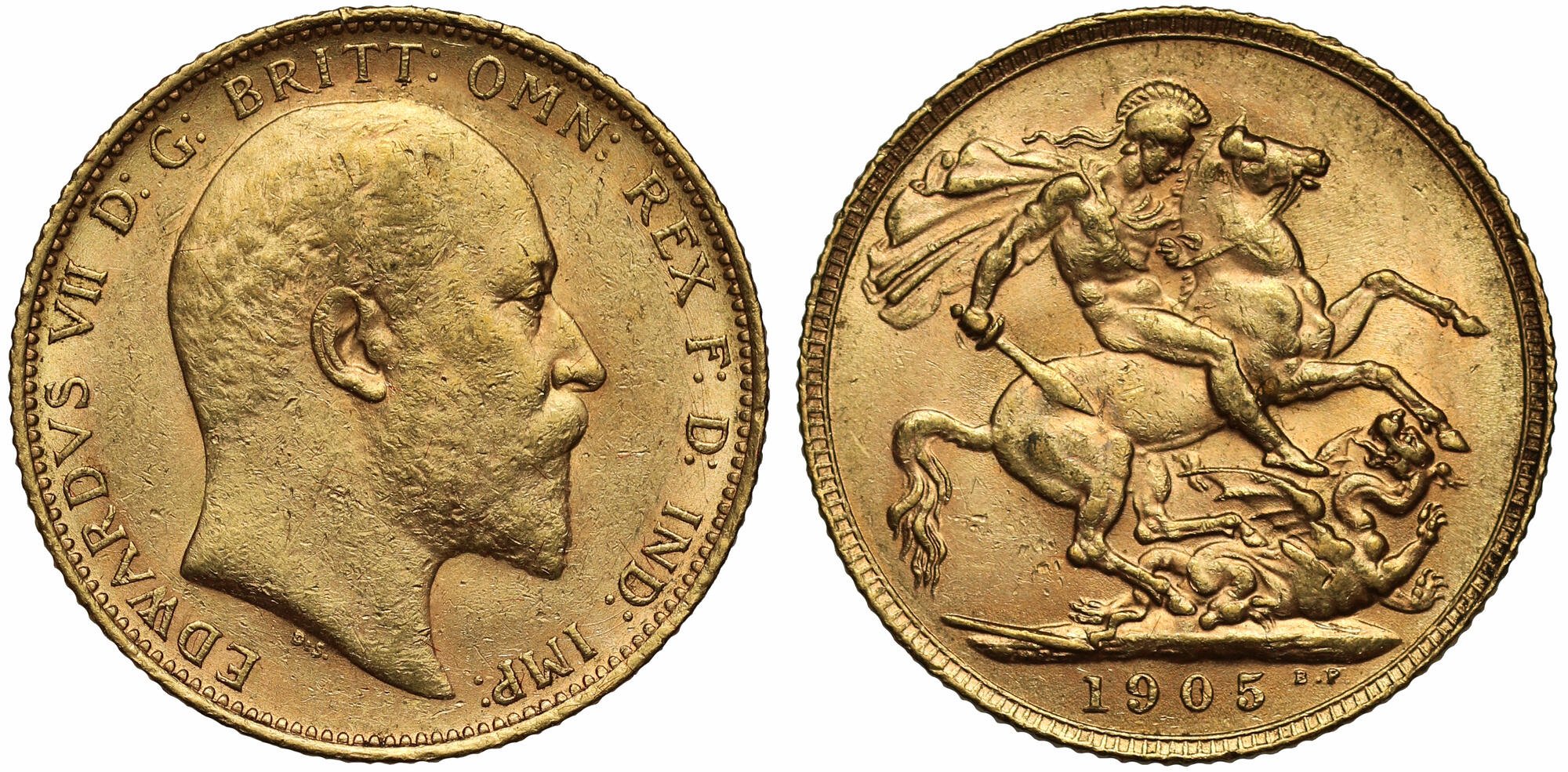 Χρυσή Λίρα Αγγλίας Εδουάρδος 1905 L