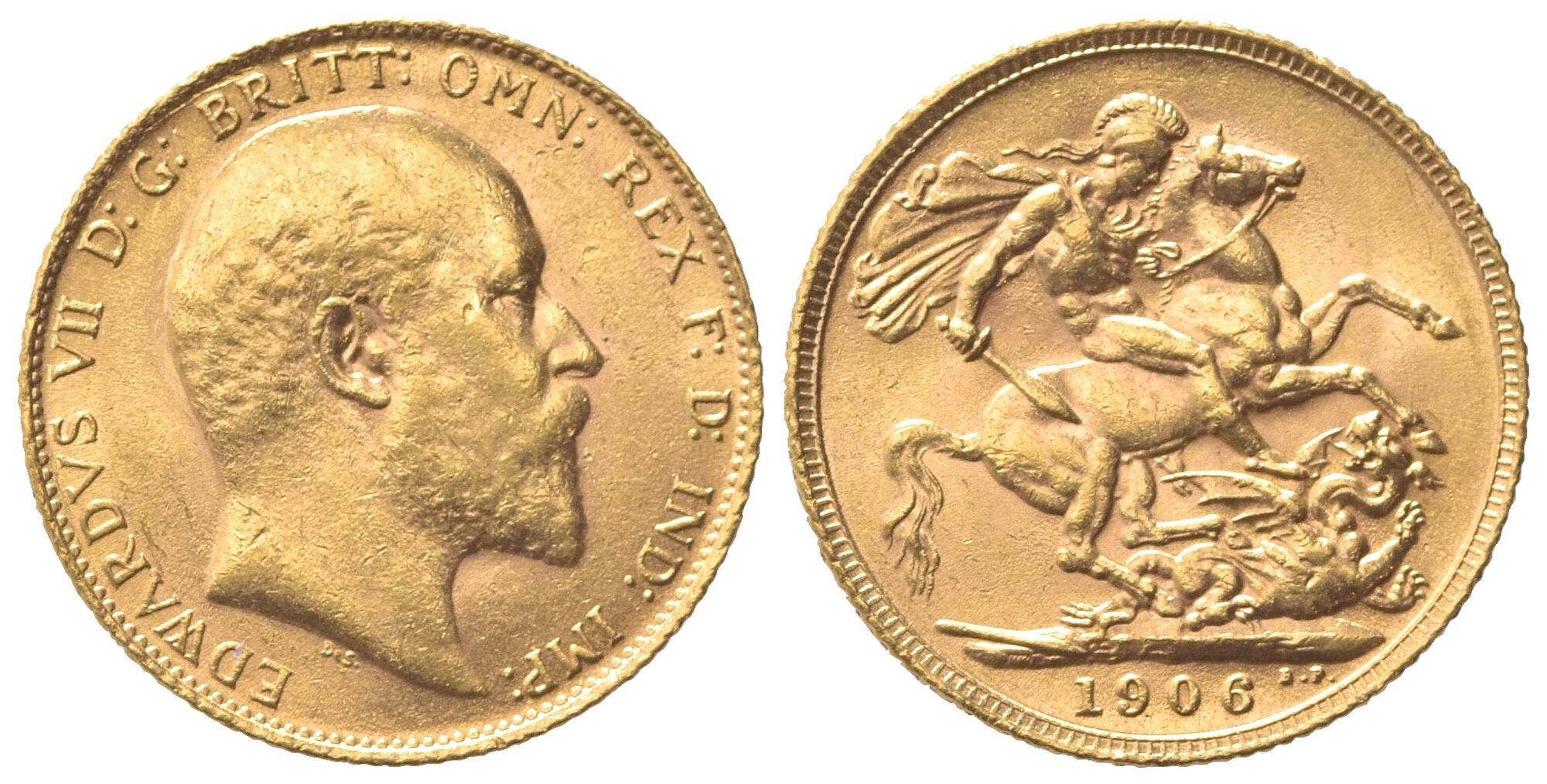 Χρυσή Λίρα Αγγλίας Εδουάρδος 1906 L
