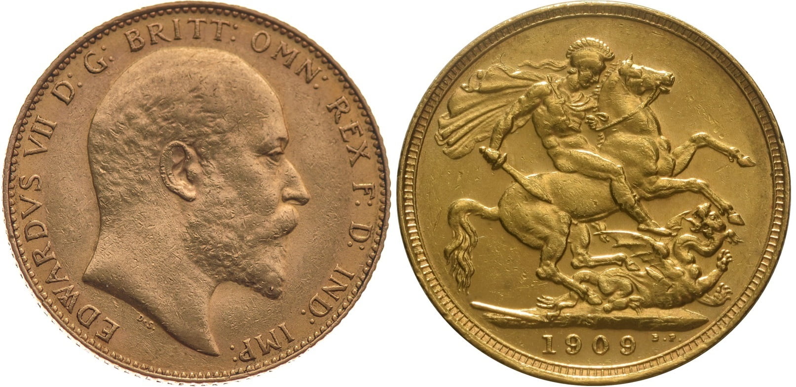 Χρυσή Λίρα Αγγλίας Εδουάρδος 1909 S