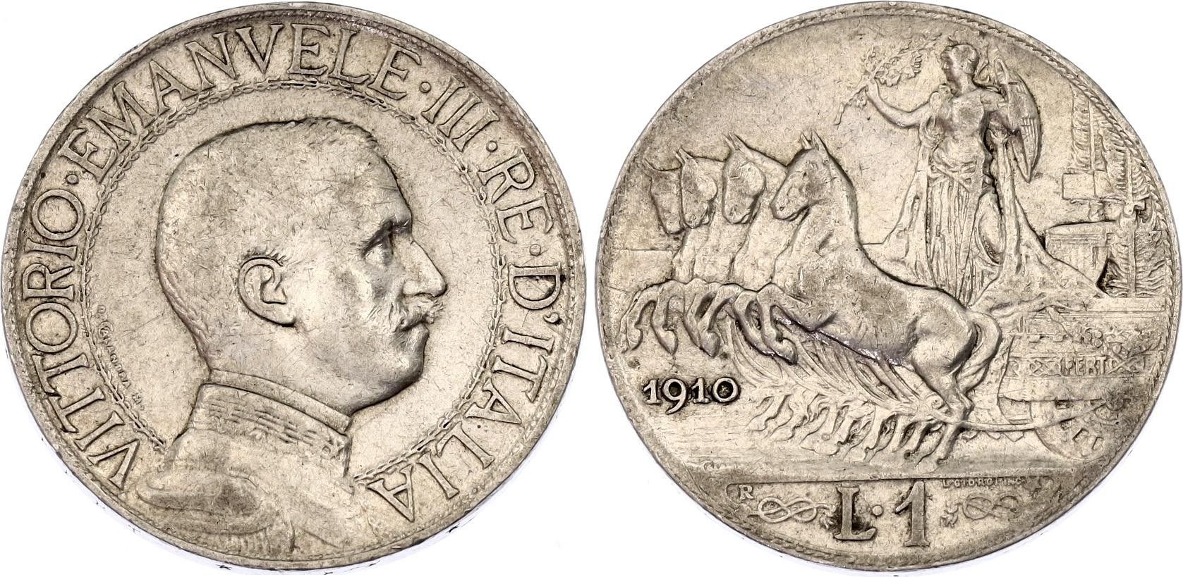 Silver Lire Vittorio Emanuele III 1908-1913