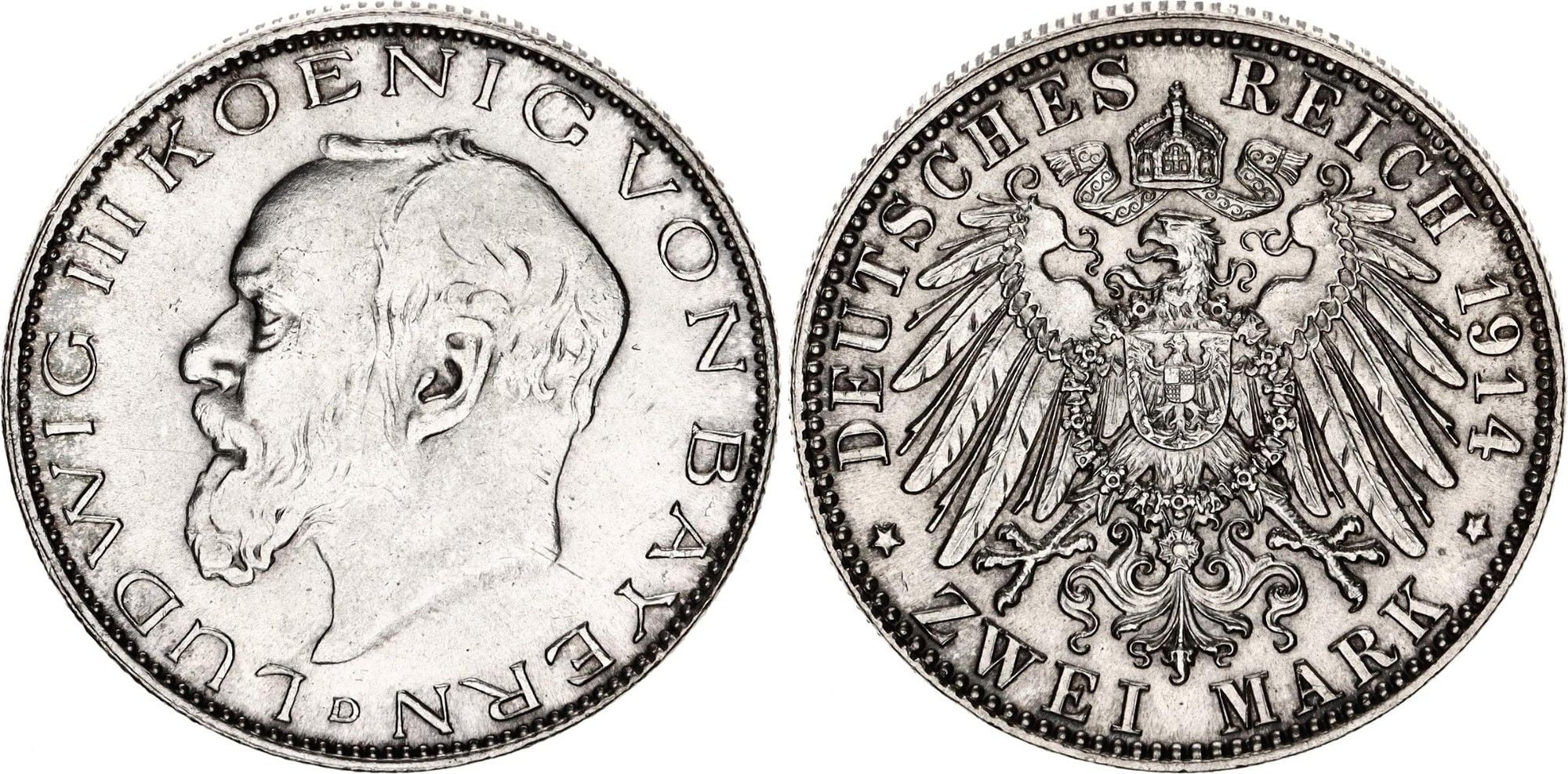 2 Silver Mark Ludwig III