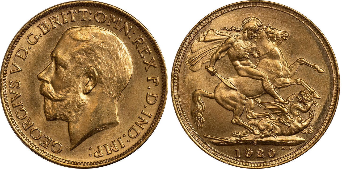 Χρυσή Λίρα Αγγλίας Γεώργιος 1920 S