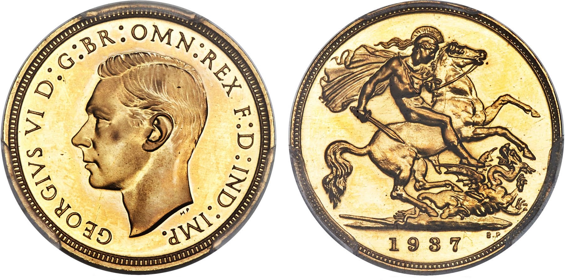 Χρυσή Λίρα Αγγλίας Γεώργιος VI 1937 L