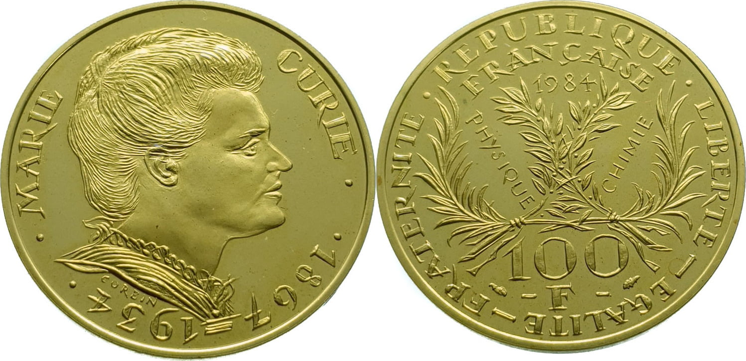 100 Χρυσά Φράγκα Marie Curie