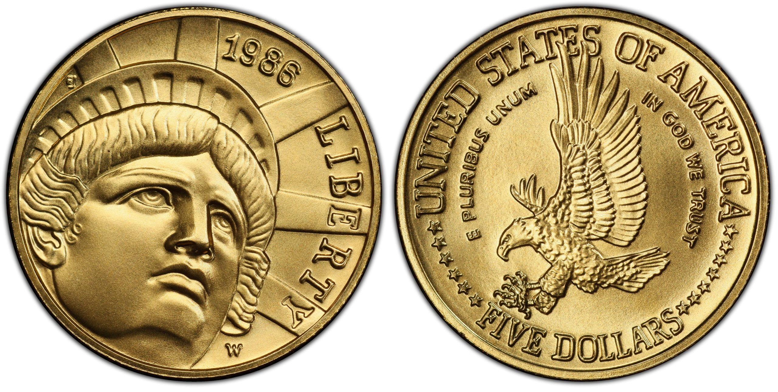 5 Χρυσά Δολάρια ” Άγαλμα της Ελευθερίας”
