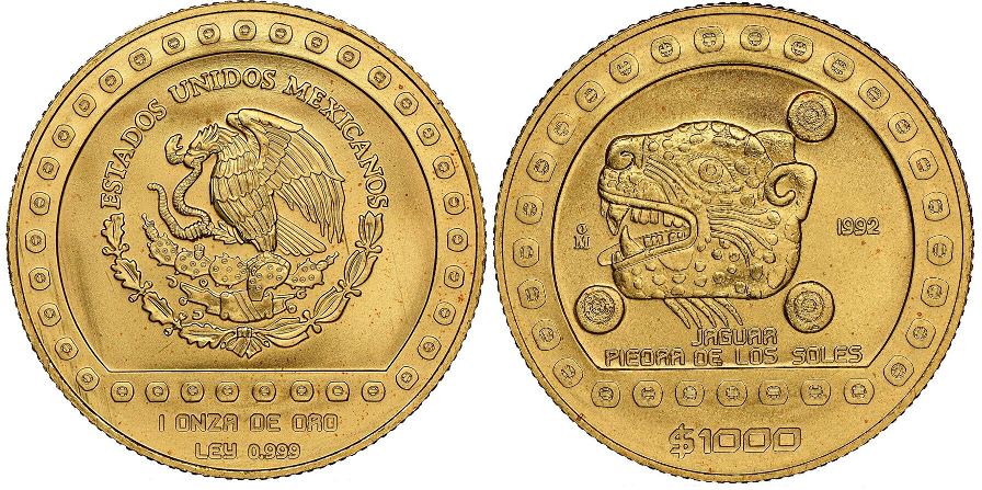 1000 Χρυσά Πέσος “Jaguar”