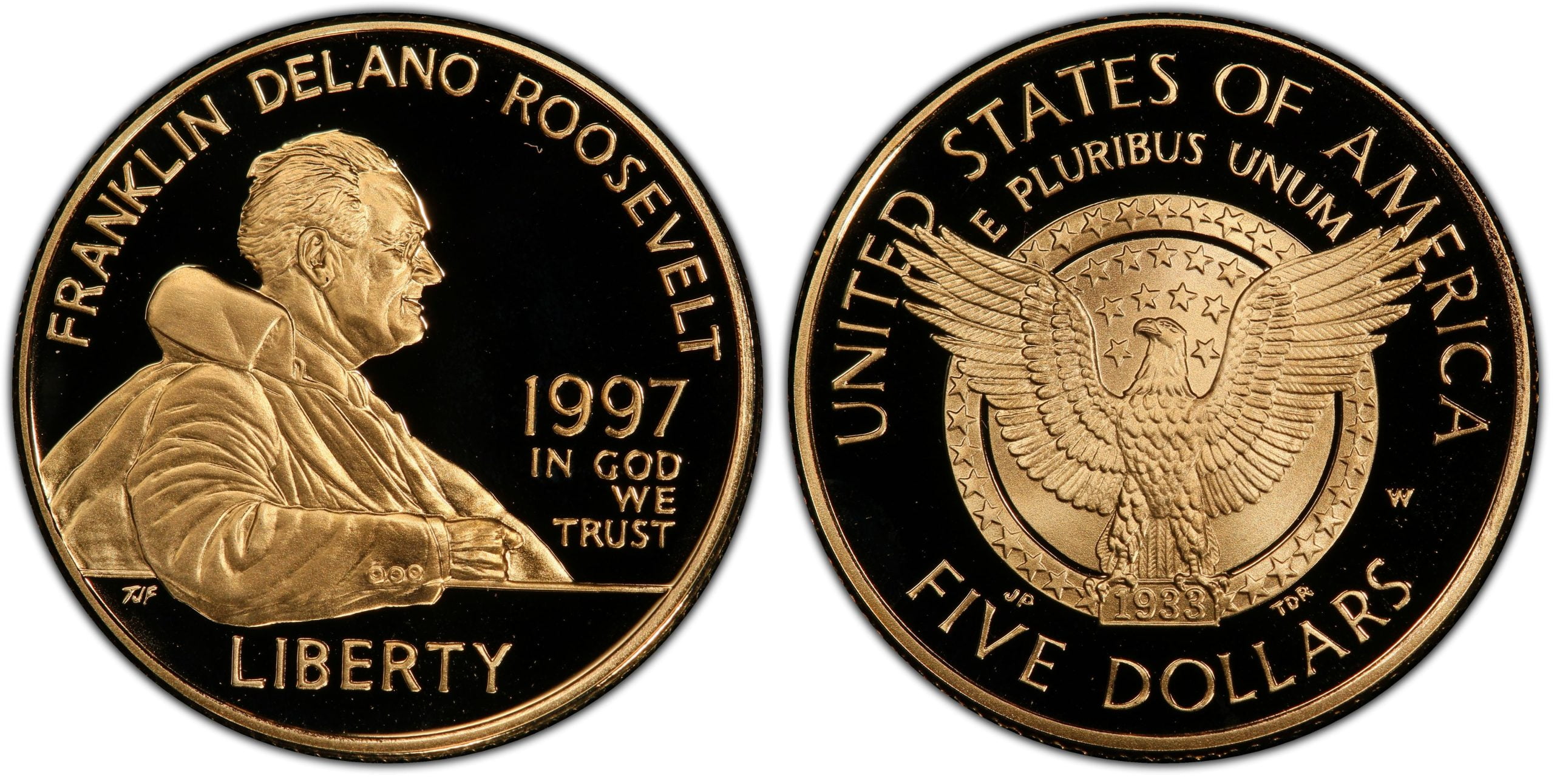 5 Χρυσά Δολάρια (Franklin Delano Roosevelt)