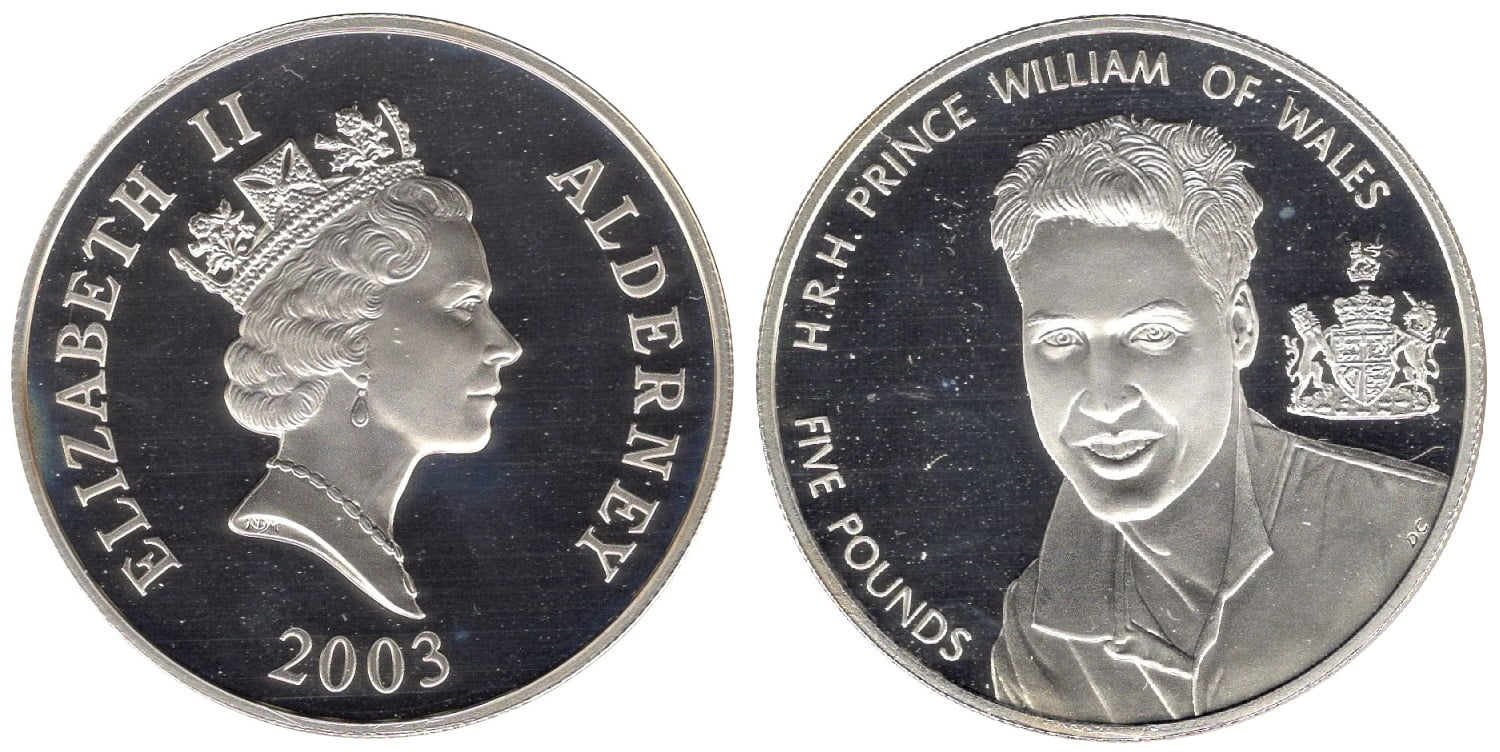 5 Ασημένια Pounds Ελισάβετ ΙΙ – Πρίγκιπας Γουίλιαμ
