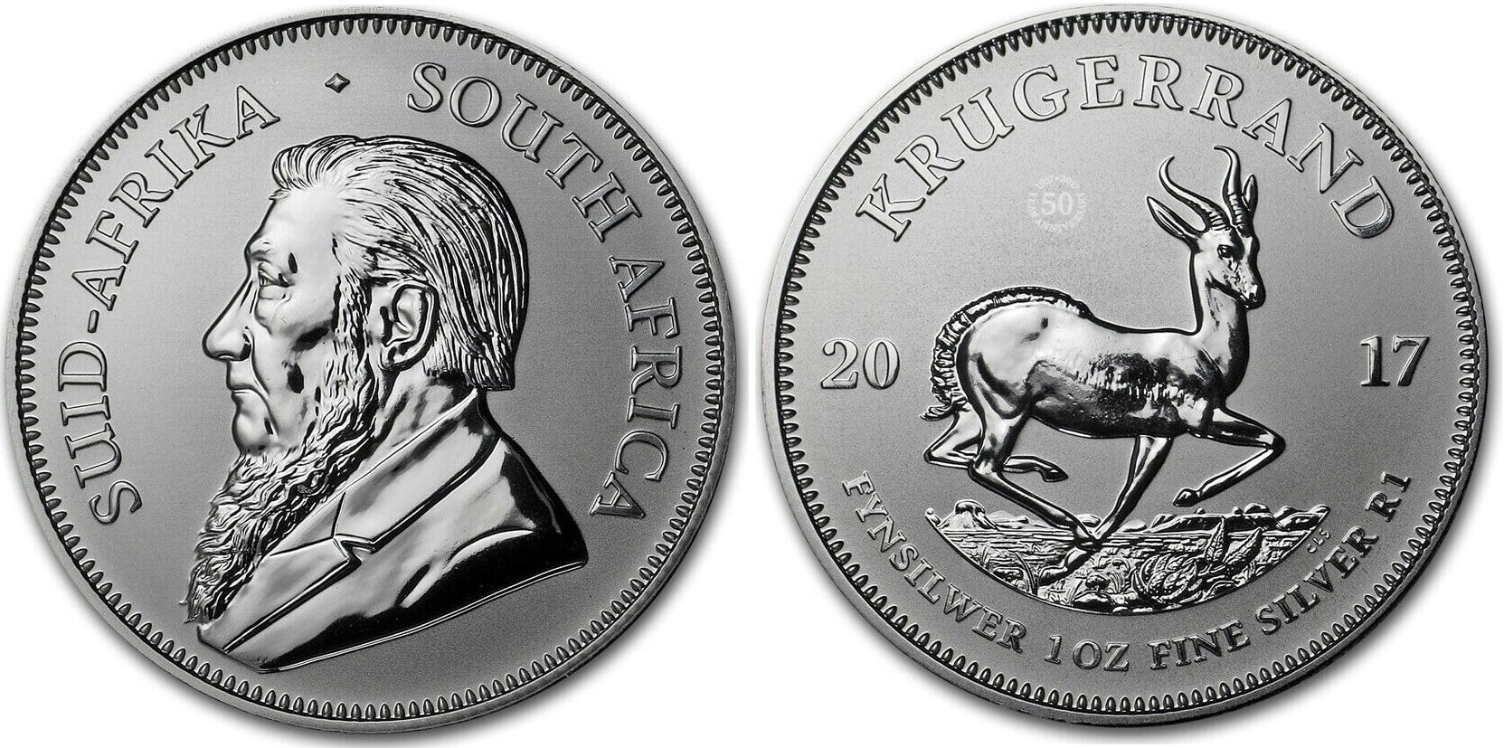1 oz Ασημένιο Krugerrand – 1 Ασημένιο Rand