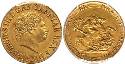 Χρυσή Λίρα Αγγλίας –Γεώργιος III  – Gold Sovereign George ΙII