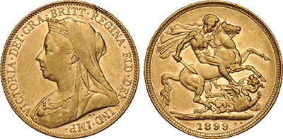 Χρυσή Λίρα Αγγλίας –Βικτώρια 3ο πορτρέτο – Gold Sovereign Victoria 3rd portrait