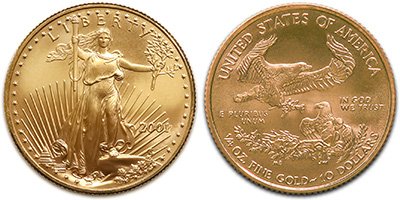 10 Χρυσά Δολάρια/10 Gold Dollars –American Gold Eagle