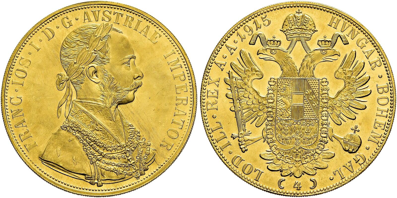 4 Gold Ducats Franz Joseph I