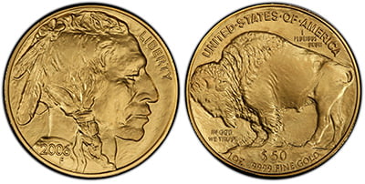 50 Χρυσά Δολάρια / 50 Gold Dollars American Buffalo
